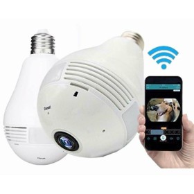 CAMERA SEGURANÇA 360 GRAUS |SEM FIO |  WIFI | IP | LAMPADA | 